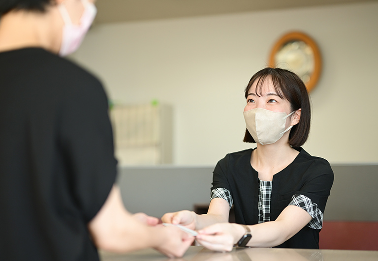受付の様子