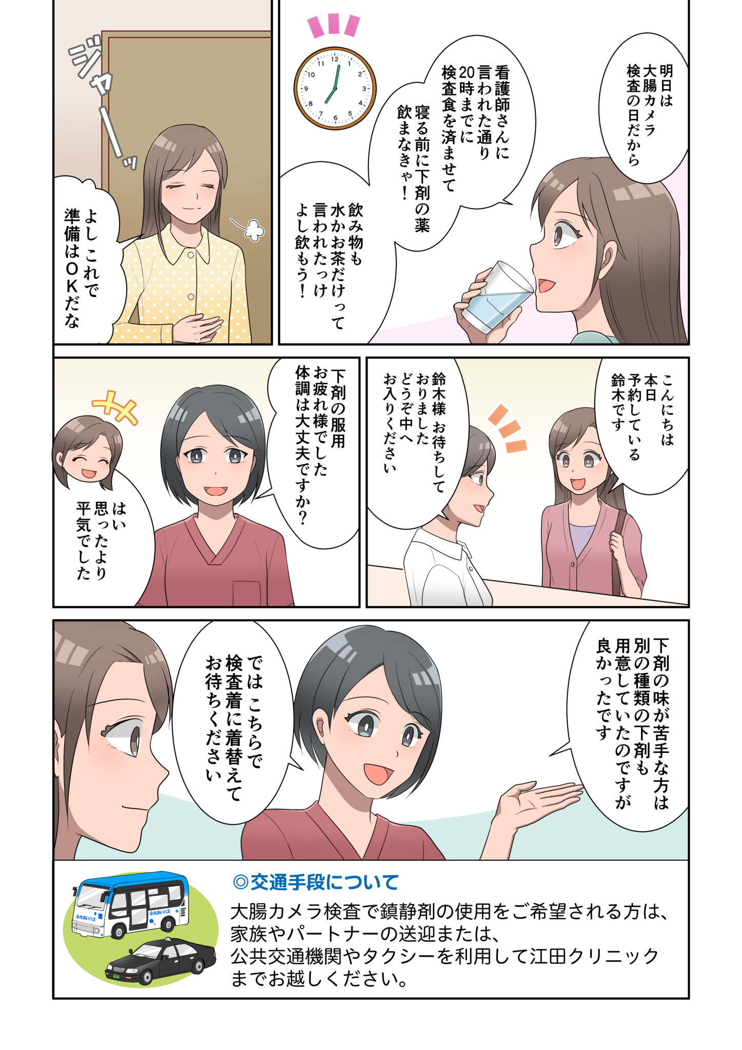 漫画でわかる大腸カメラ検査