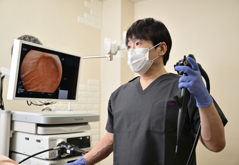 大腸カメラの様子
